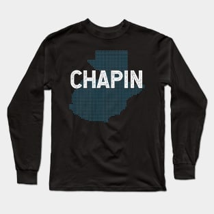 Chapin - Guatemalan flag Long Sleeve T-Shirt